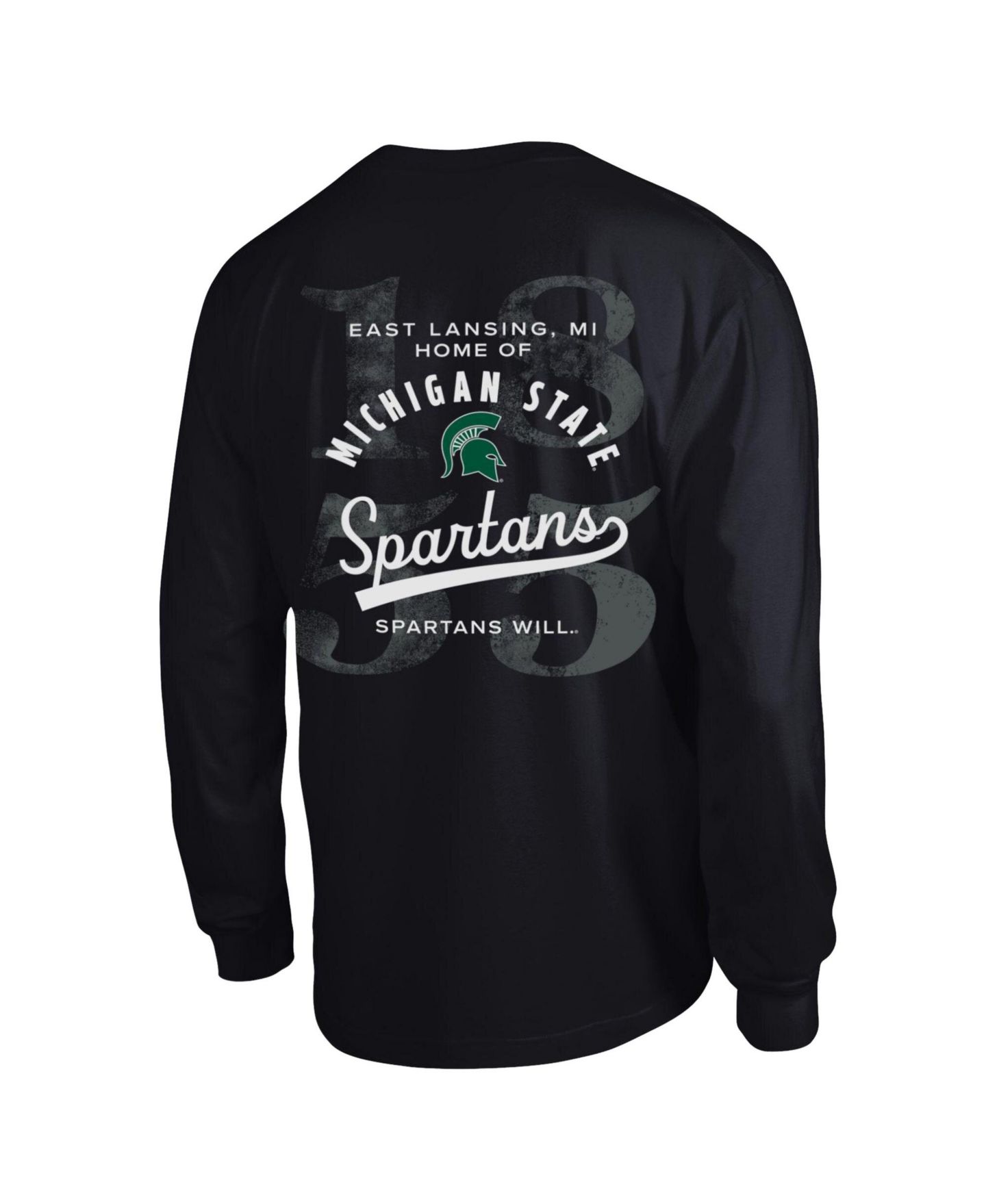 Мужская футболка Champion Michigan State Spartans Laminated All-Star Long-Sleeve Relaxed-Fit — фото 2