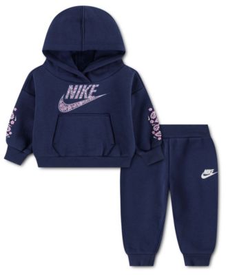 Baby Girls' Retro Remix Hooded Sweatshirt and Jogger Pants, 2-Piece Set