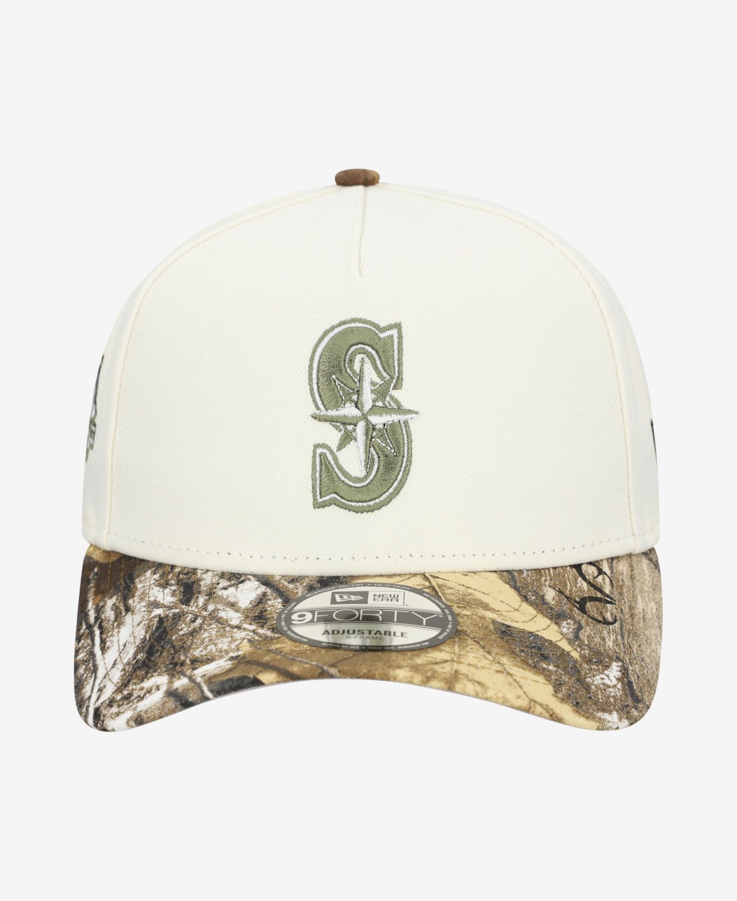 Men's Khaki/Realtree Camo Seattle Mariners 9FORTY A-Frame Adjustable Hat