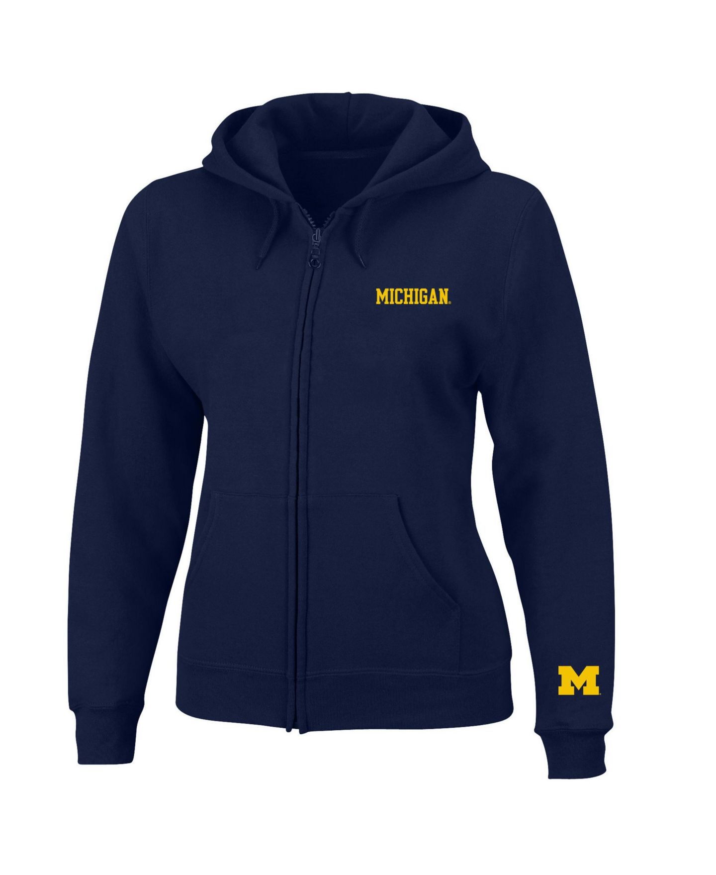 Женская куртка Profile Navy Michigan Wolverines Plus Size Full-Zip — фото 1