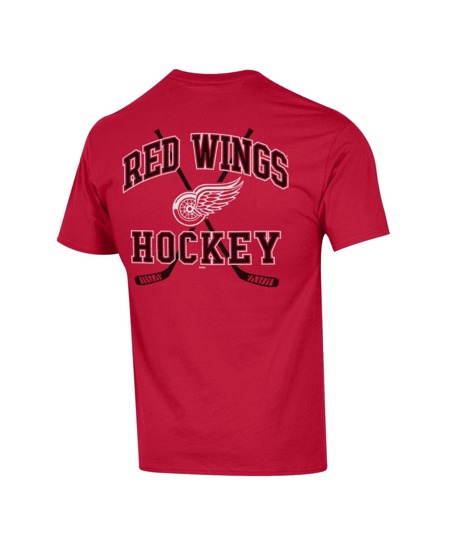 Мужская футболка Champion Detroit Red Wings Stick With It Oversized-Graphic — фото 2