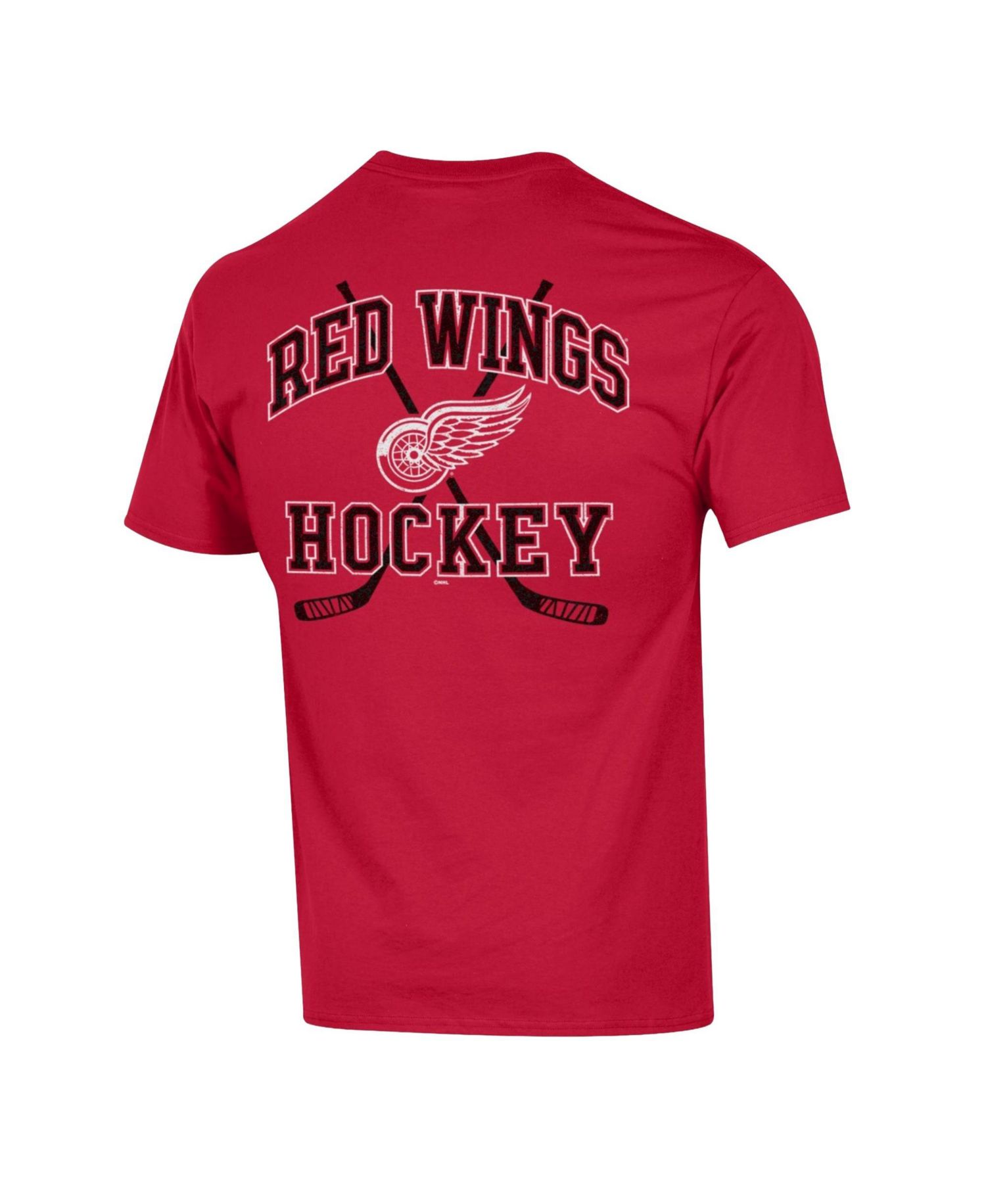 Men's Detroit Red Wings Stick With It Oversized-Graphic T-Shirt