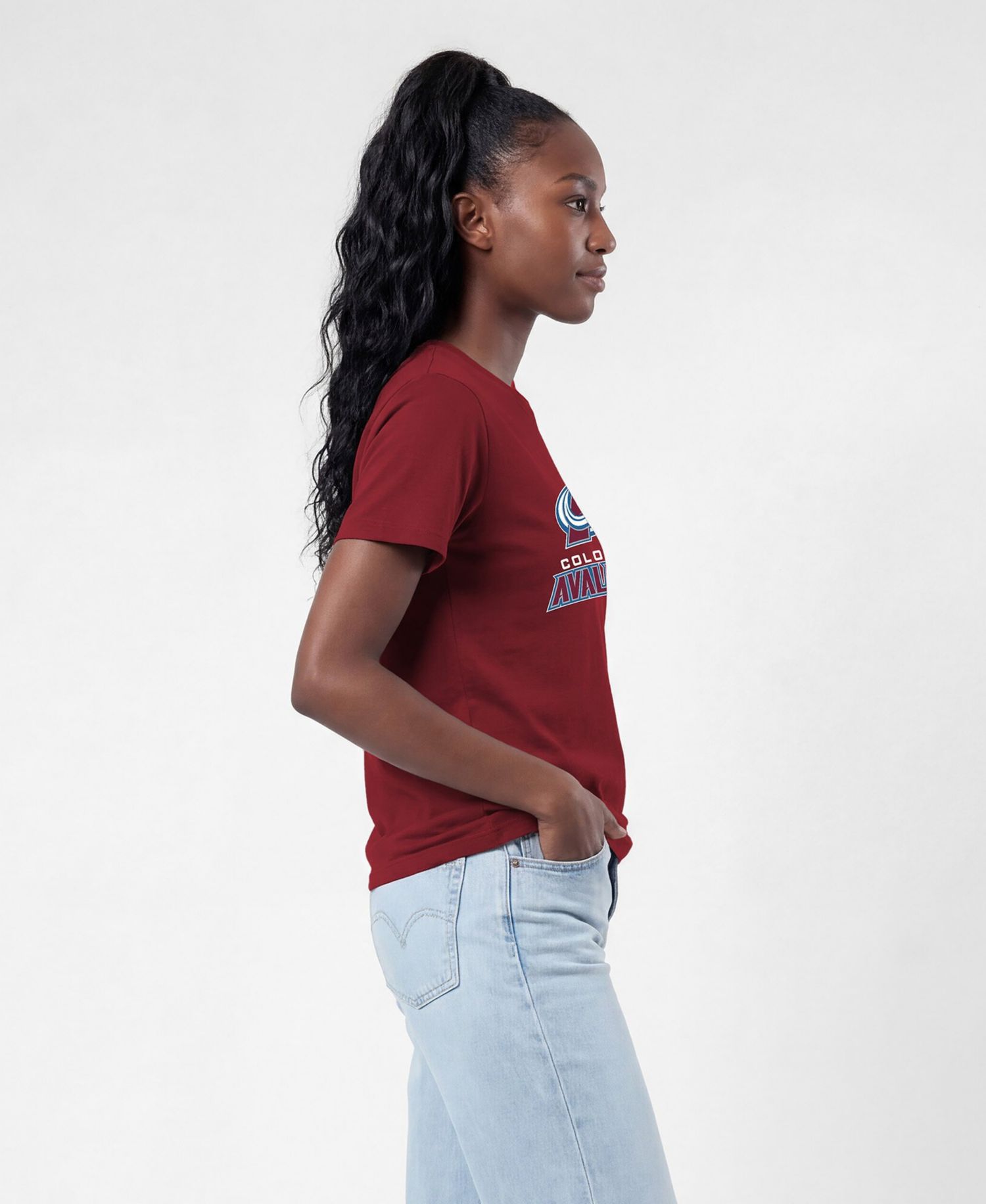 Women's Colorado Avalanche Wordmark Lockup T-Shirt