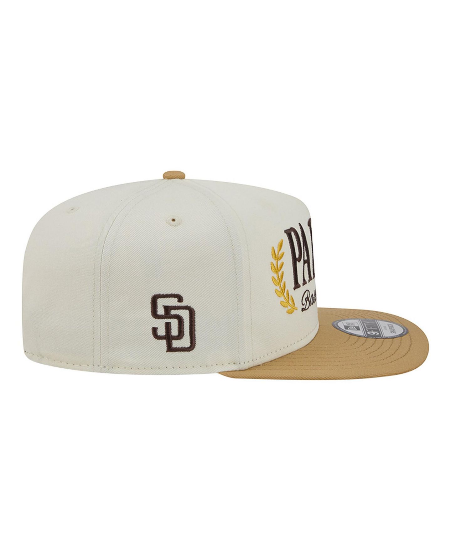 Мужская кепка New Era Cream San Diego Padres Club 9FIFTY A-Frame Snapback Hat — фото 3