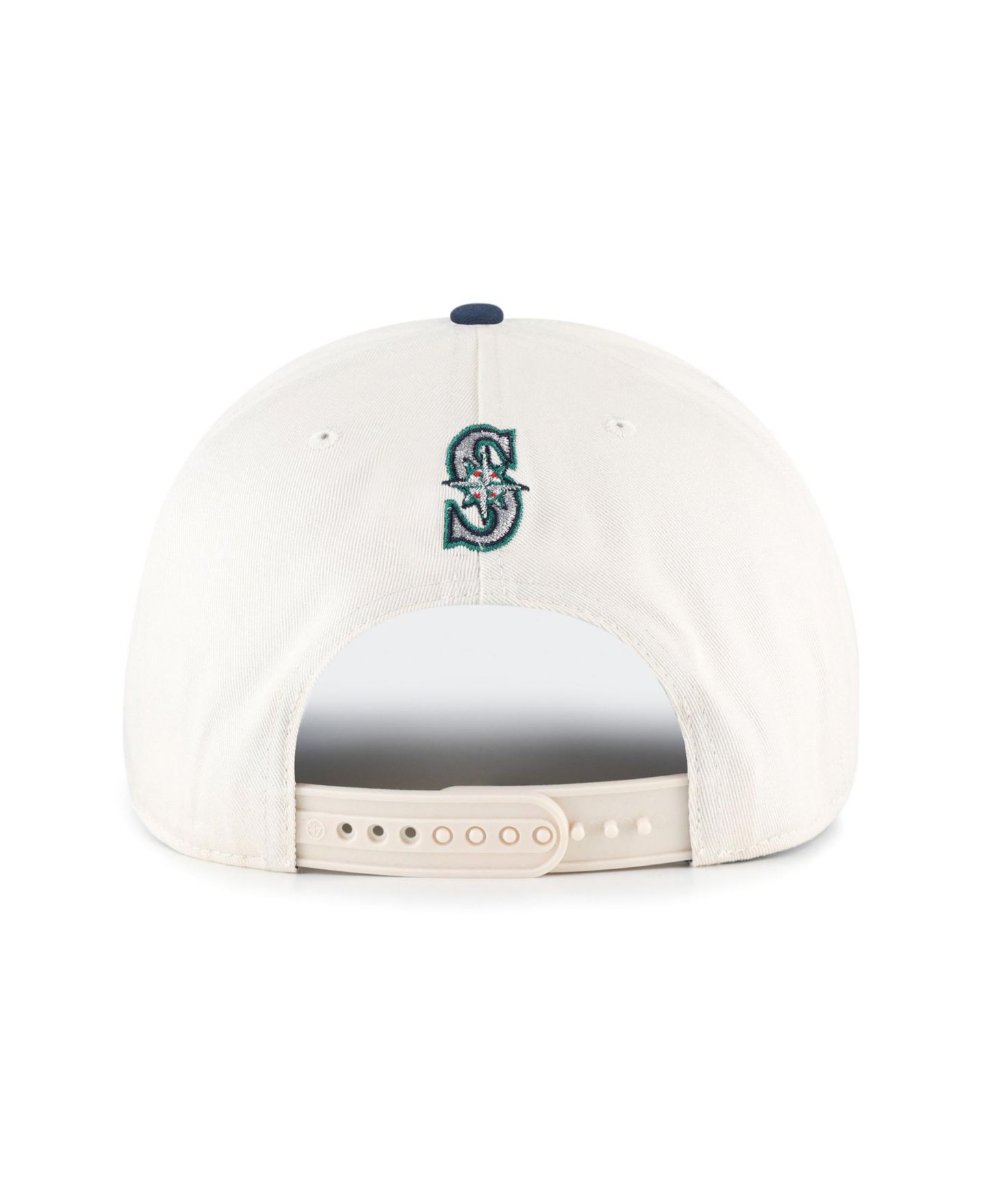 Мужская кепка '47 Brand Natural/Navy Seattle Mariners Rope Script Hitch Adjustable Hat — фото 3