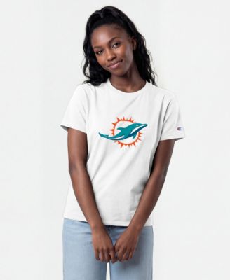Women's Miami Dolphins Crewneck Logo T-Shirt