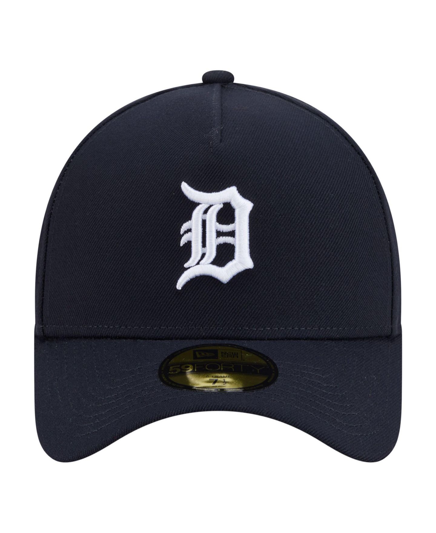 Мужская кепка New Era Navy Detroit Tigers A-Frame 59FORTY Fitted Hat — фото 6