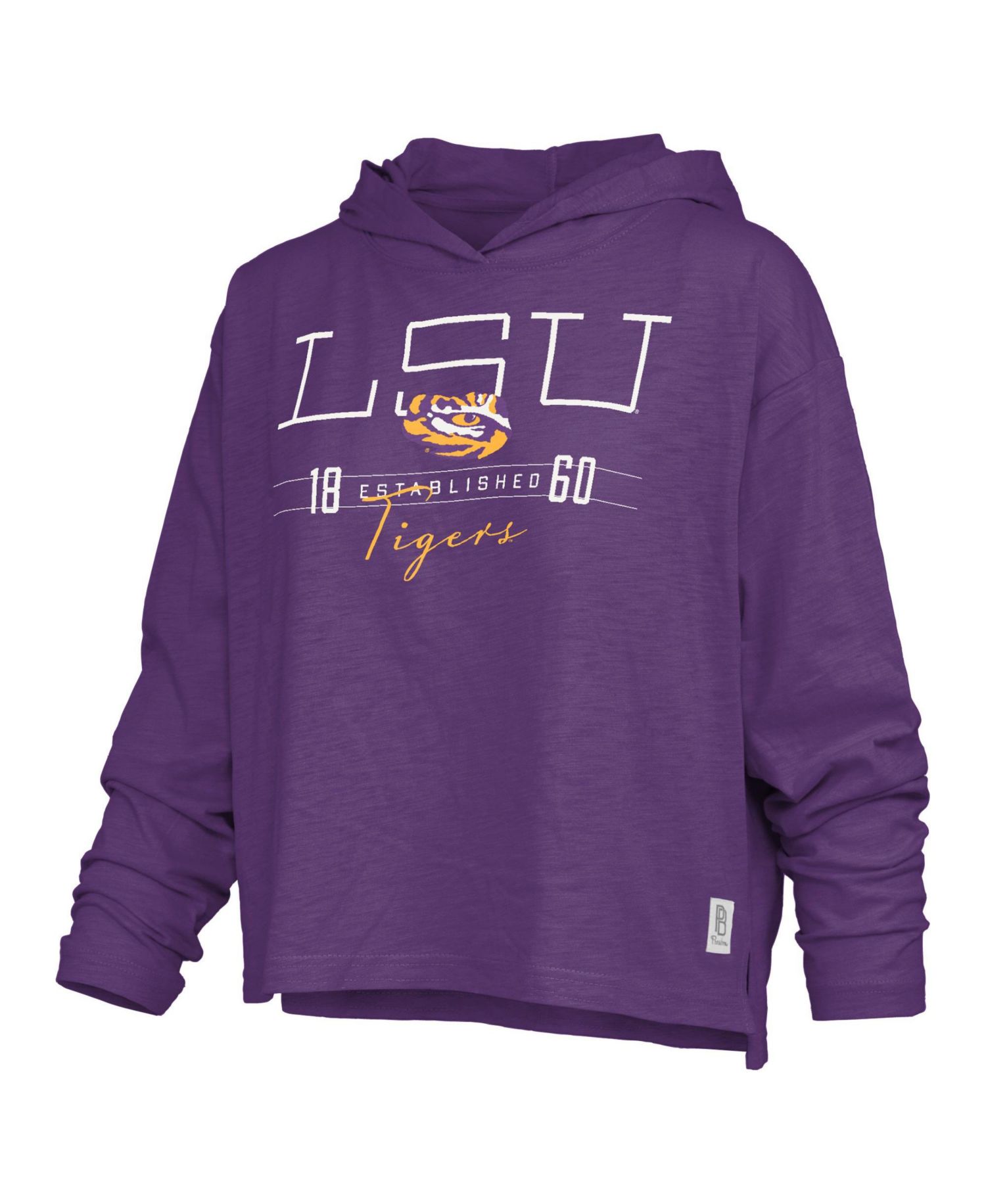 Women's LSU Tigers Castillo Hooded Slub Long-Sleeve T-Shirt