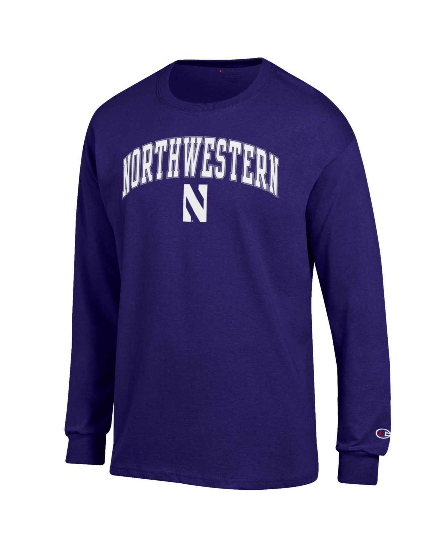 Men's Northwestern Wildcats Long-Sleeve Crewneck T-Shirt