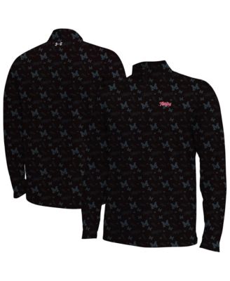 Men's Black Maryland Terrapins Gameday Armourfuse Half-Zip Sweatshirt