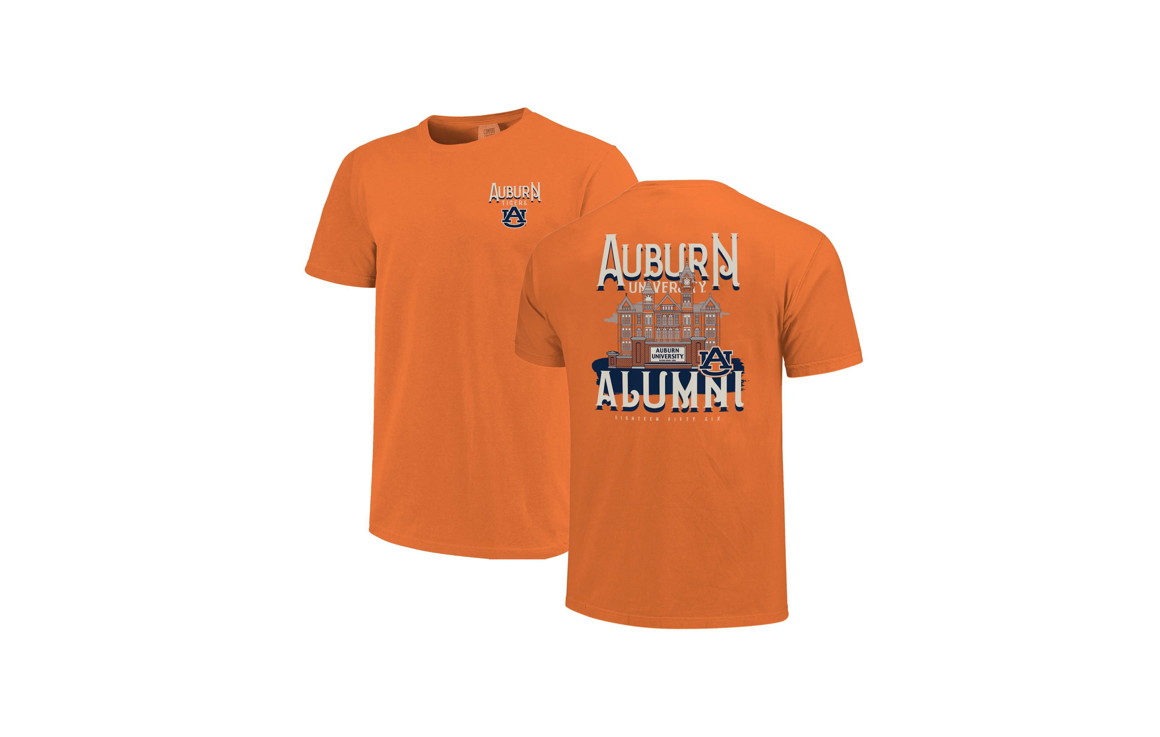 Image One Women's Auburn Tigers Comfort Colors Campus Alumni Relaxed Fit Heavyweight Cotton T-Shirt