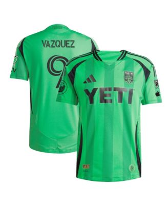 Men's Brandon Vazquez Green Austin FC 2025 The Heartbeat Kit Authentic Player Jersey