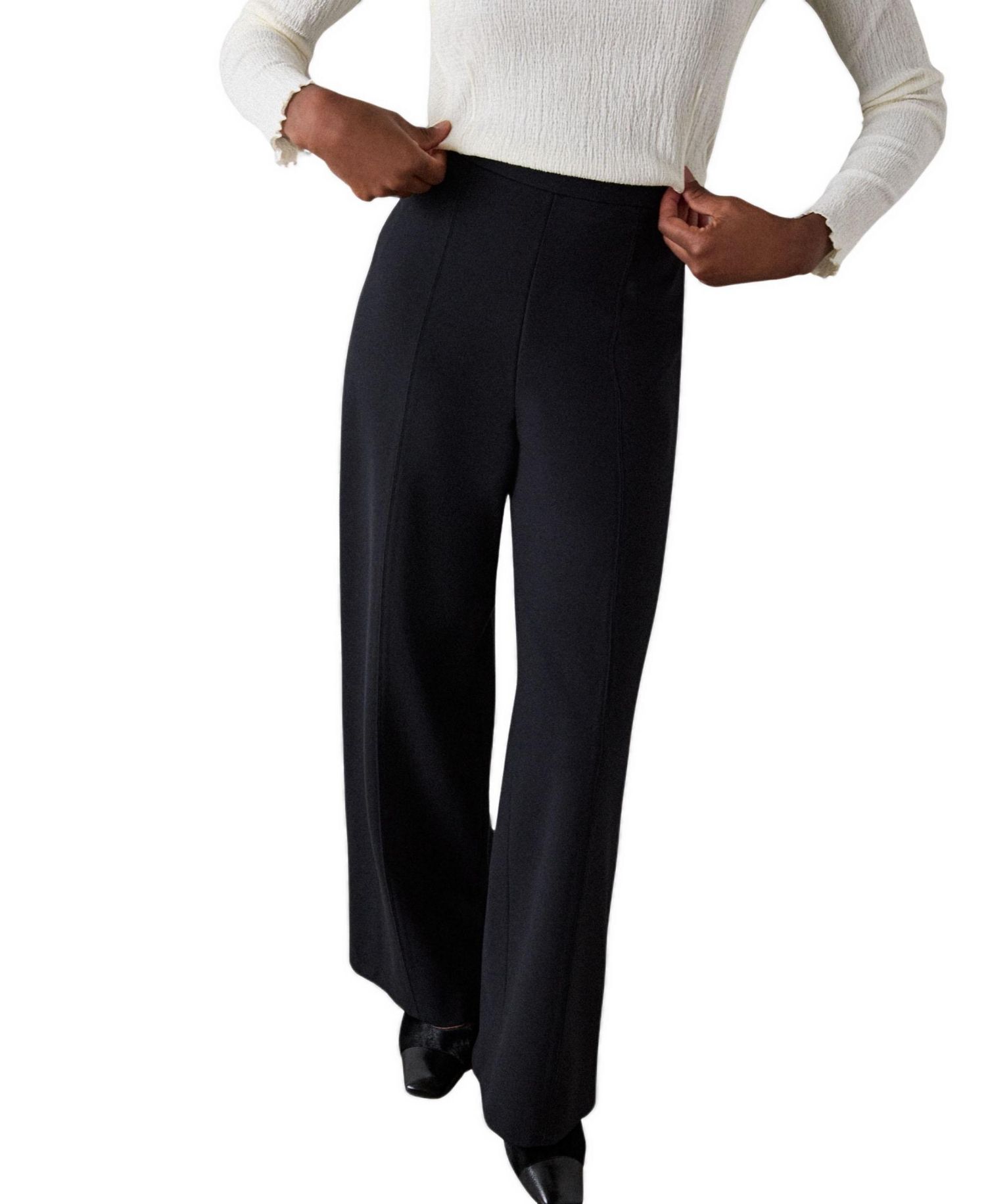 Women's Straight High-Waisted Lila Ponte Trouser