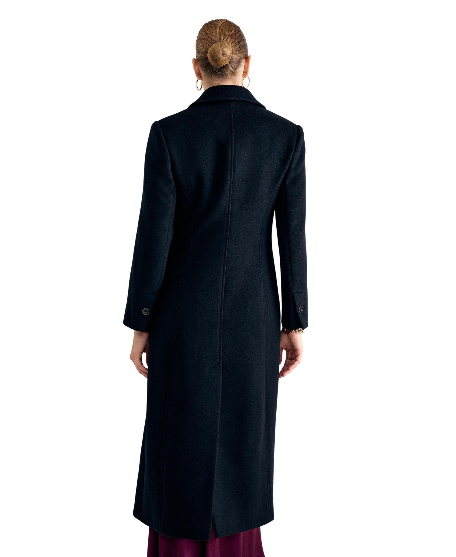 Women's Cailyn Wool-Blend Tailored Lined Maxi Coat