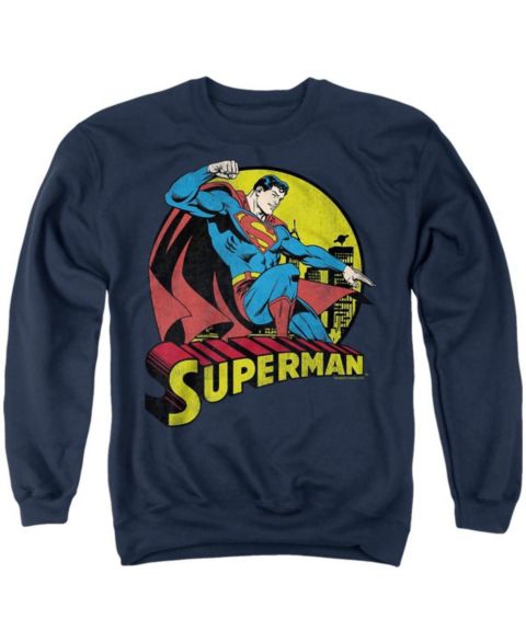 Мужская толстовка Superman Graphic Pullover Crewneck, цвет: Тёмно-синий