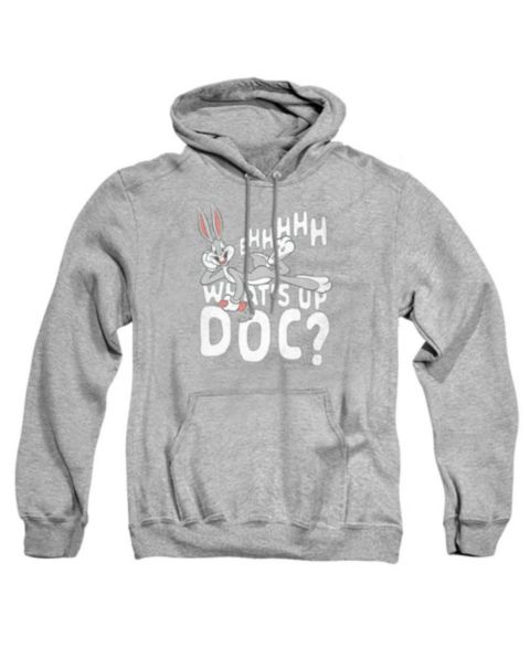 Мужское худи Looney Tunes Whats Up Pull-Over, цвет: Меланжевый