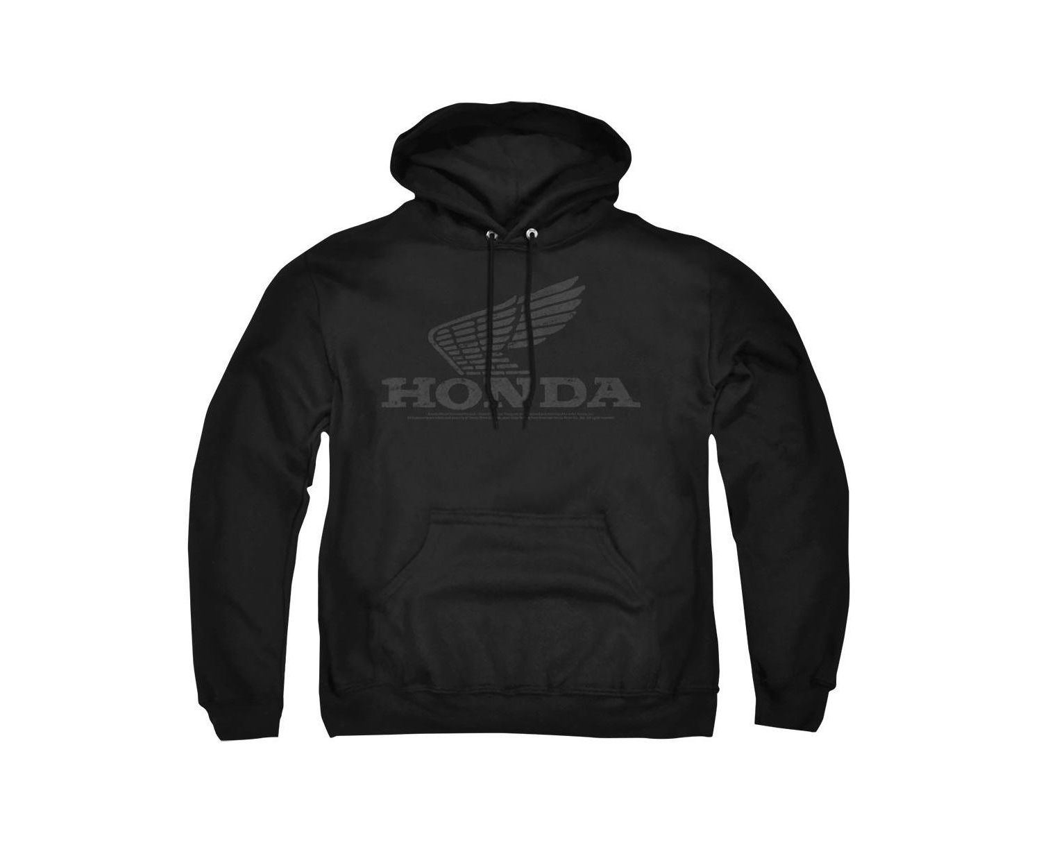 Men's Vintage Wing Graphic Kangaroo-Pocket Pullover Hoodie