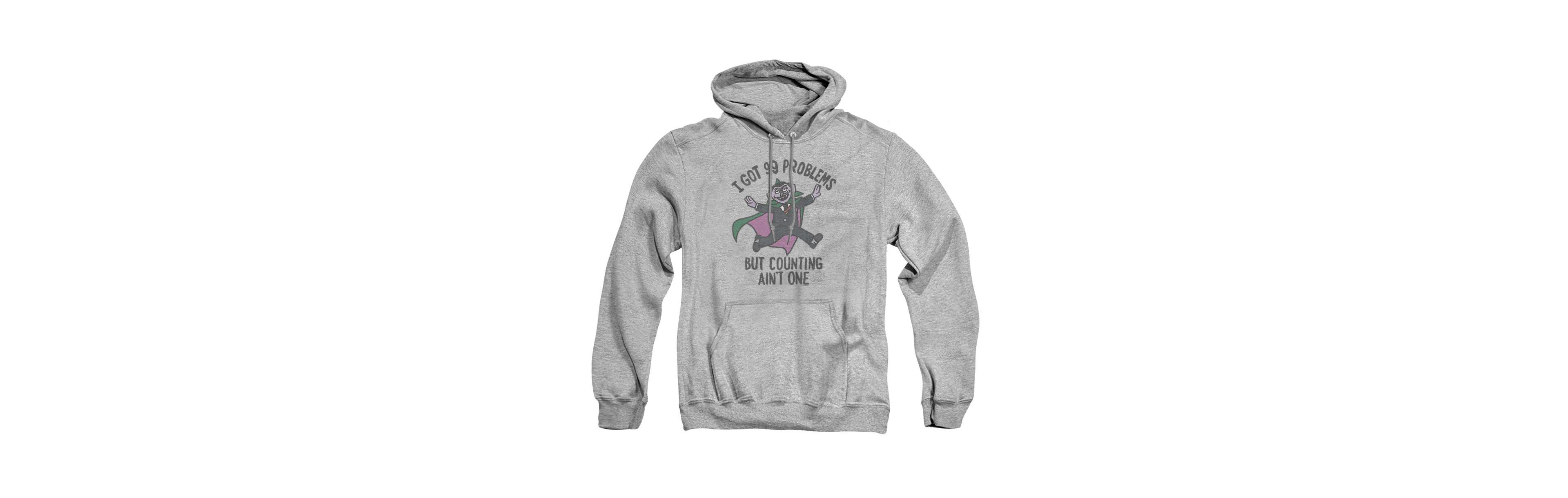 Sesame Street Men's Big & Tall Count 99 Problems Graphic-Pullover Hoodie