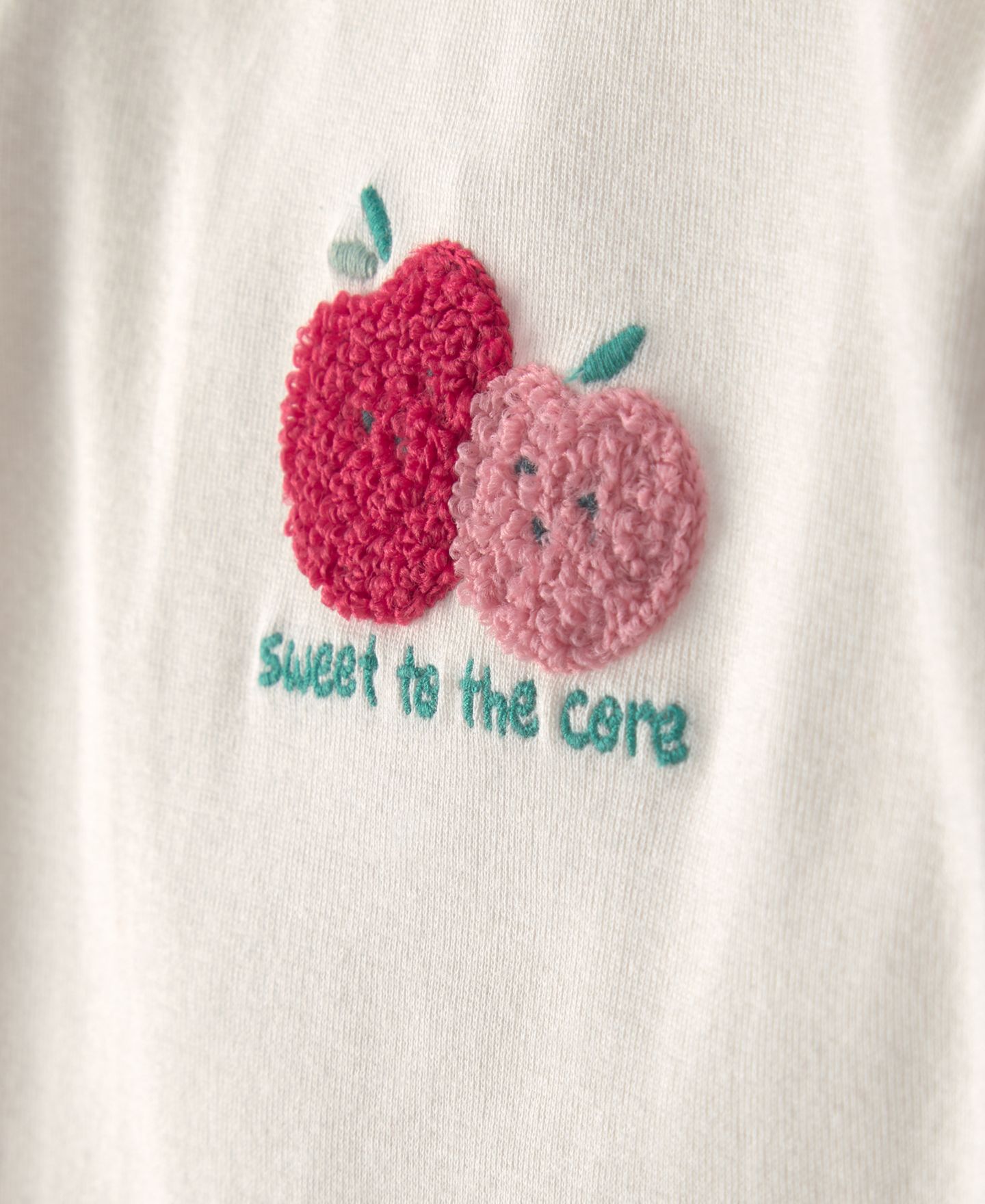Комплект Carter's Apple Bodysuit and Pants, 2-Piece Set для девочек-малышей, цвет: Кремовый / Розовый — фото 3