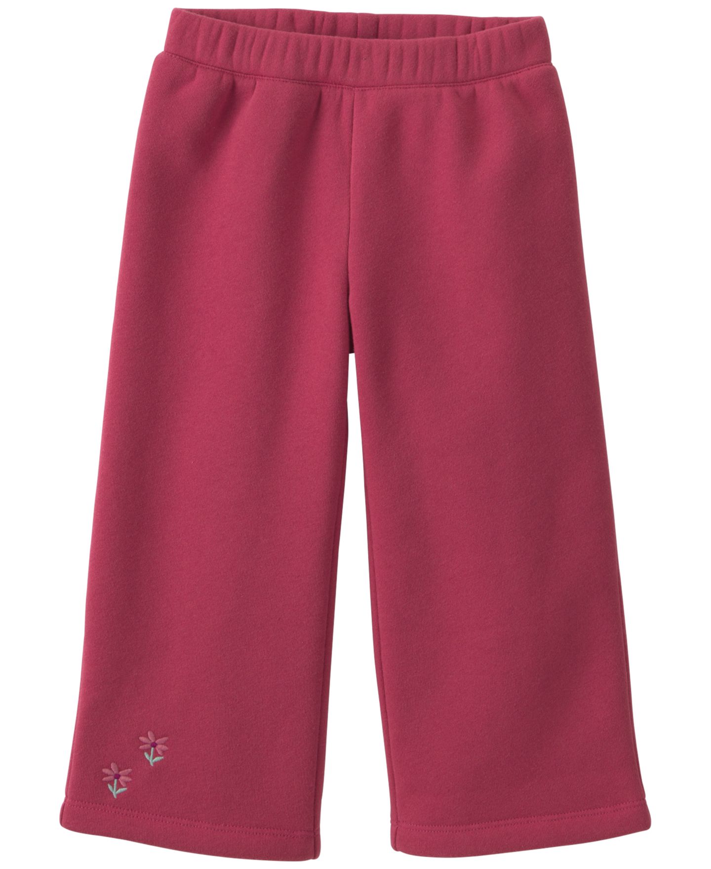 Комплект Carter's Floral Long-Sleeve Fleece Top & Wide Leg Pants, 2-Piece Set для девочек-малышей, цвет: Коричневый / Красный — фото 2