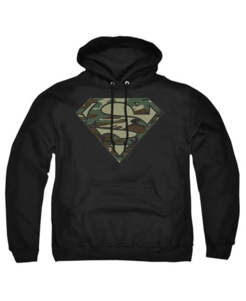 Мужское худи Superman Camo Graphic Pull-Over, цвет: Чёрный