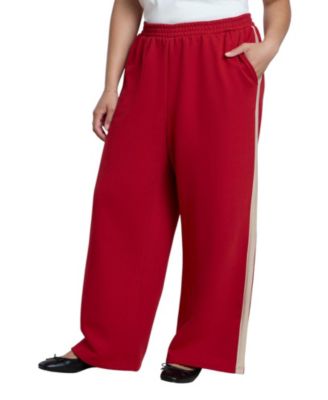 Women's Plus Size Stripe Detail Sweatpant