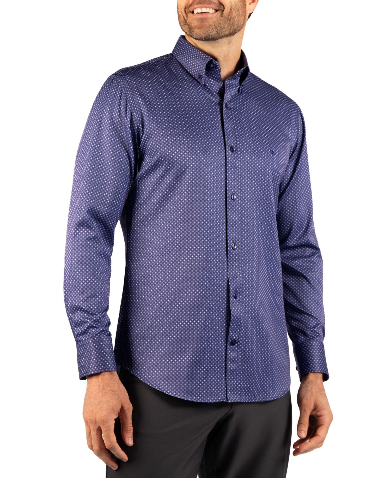 Men's Diamond Printed Performance Shirt