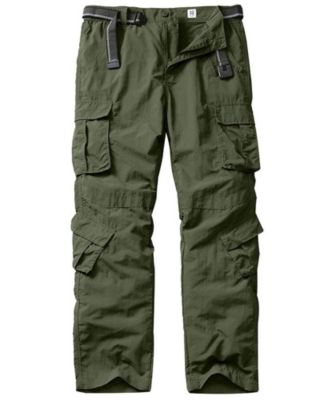 Men's Hiking Cargo Pants Outdoor Casual Stretchy UPF 50 Water Resistant 8 Pockets