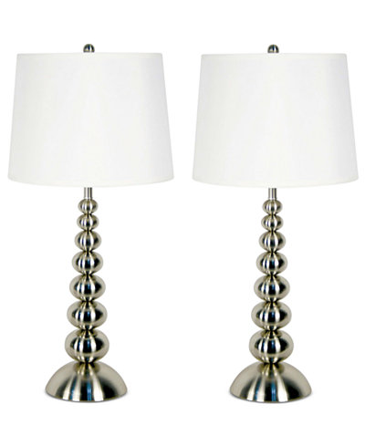 Kenroy Home Baubles 2-Pc. Table Lamp Set