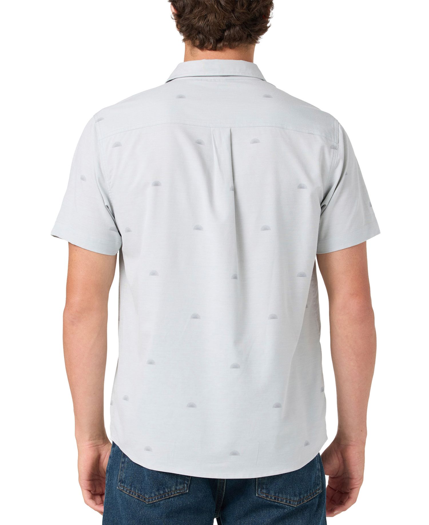 Men's Button-Up Collared Print Shirt