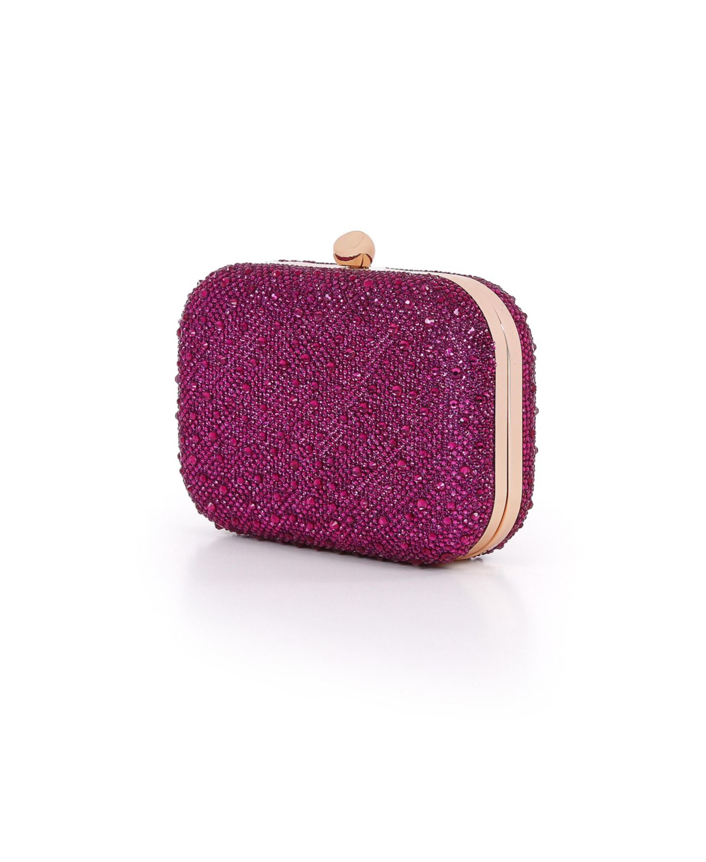Женский клатч Jewel Badgley Mischka Celest Crystal Mini Minaudiere Clutch, цвет: Фуксия — фото 2