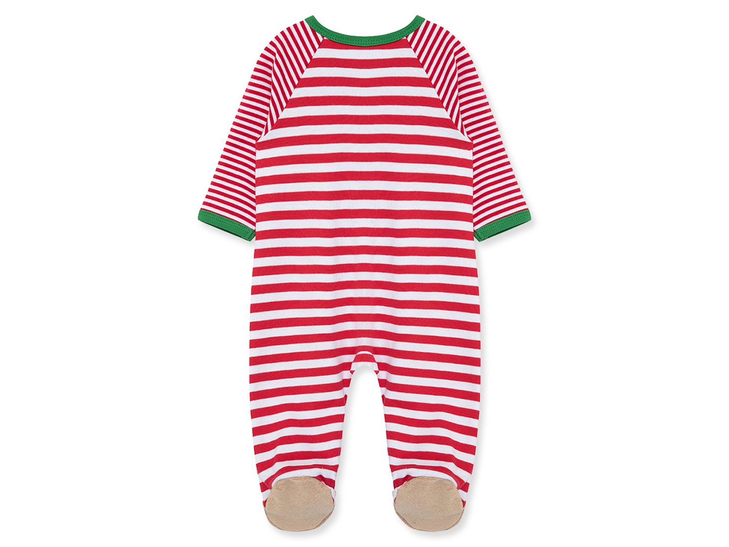 Комбинезон Little Me Reindeer Stripe Footed Coveralls для мальчиков-малышей, цвет: Красный — фото 2