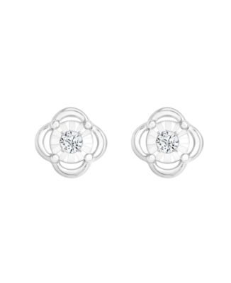 Lab-Grown Diamond Earrings (1/10 ct. t.w.) in Sterling Silver