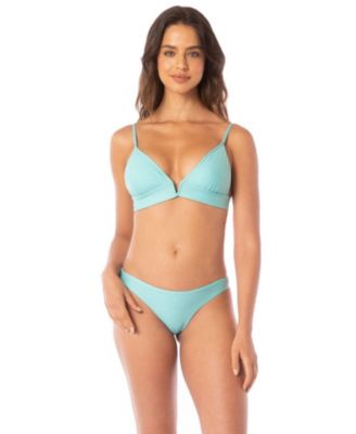 Women's Paradiso Full-Coverage Longline Reversible Eyelet Bikini Top