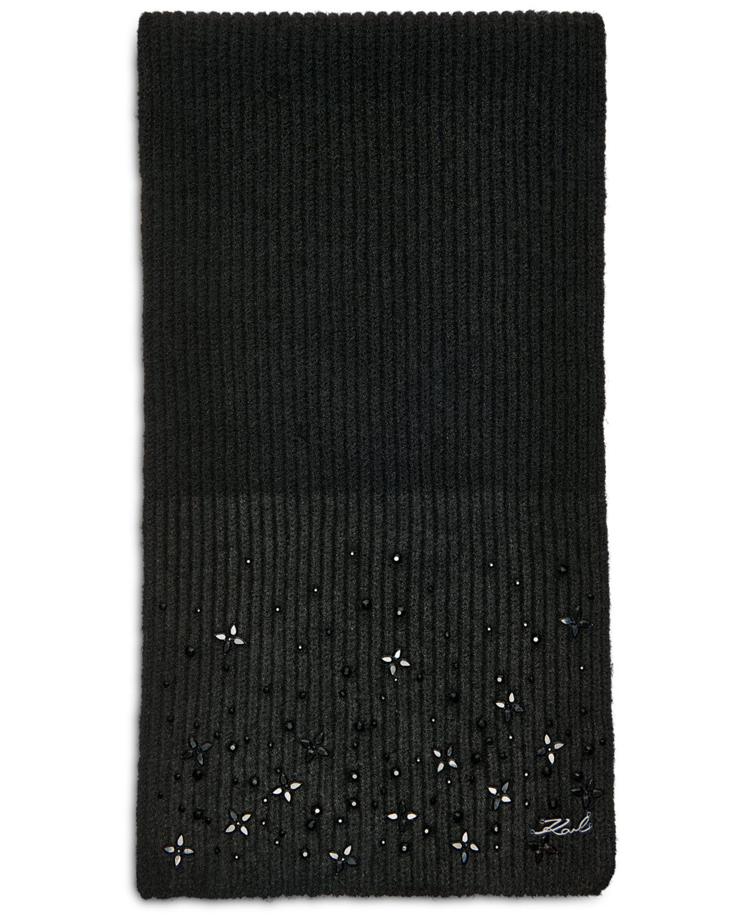 Studded Shaker Stitch Scarf
