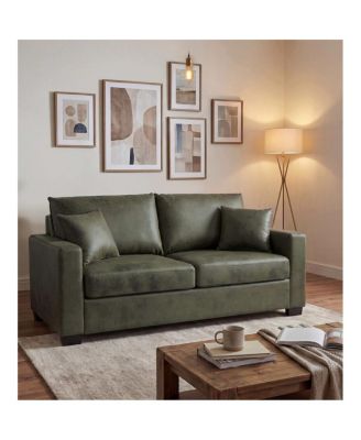 Foil 2-Seater Sofa with Two Throw Pillows