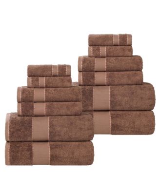 Niles Egypt Produced Giza Cotton Dobby Ultra-Plush Thick Soft Absorbent Towel Set
