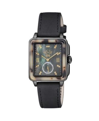 Women's Bari Tortoise Swiss Quartz Italian Leather Strap Diamond Watch