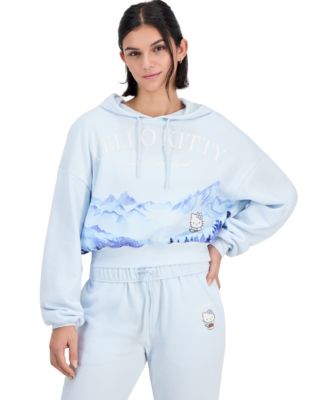 Women's Hello Kitty Cropped Fleece Hoodie