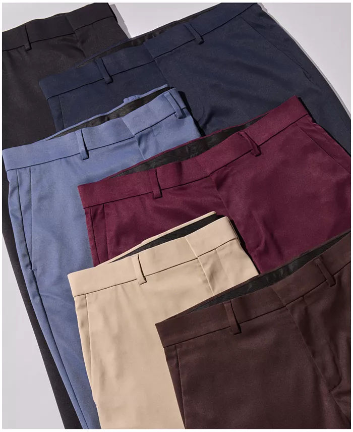 Men's Flat Front Modern-Fit Dress Pants - thumbnail 6
