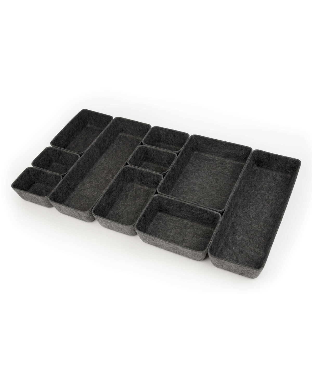 three by Felt-Like Storage Bins