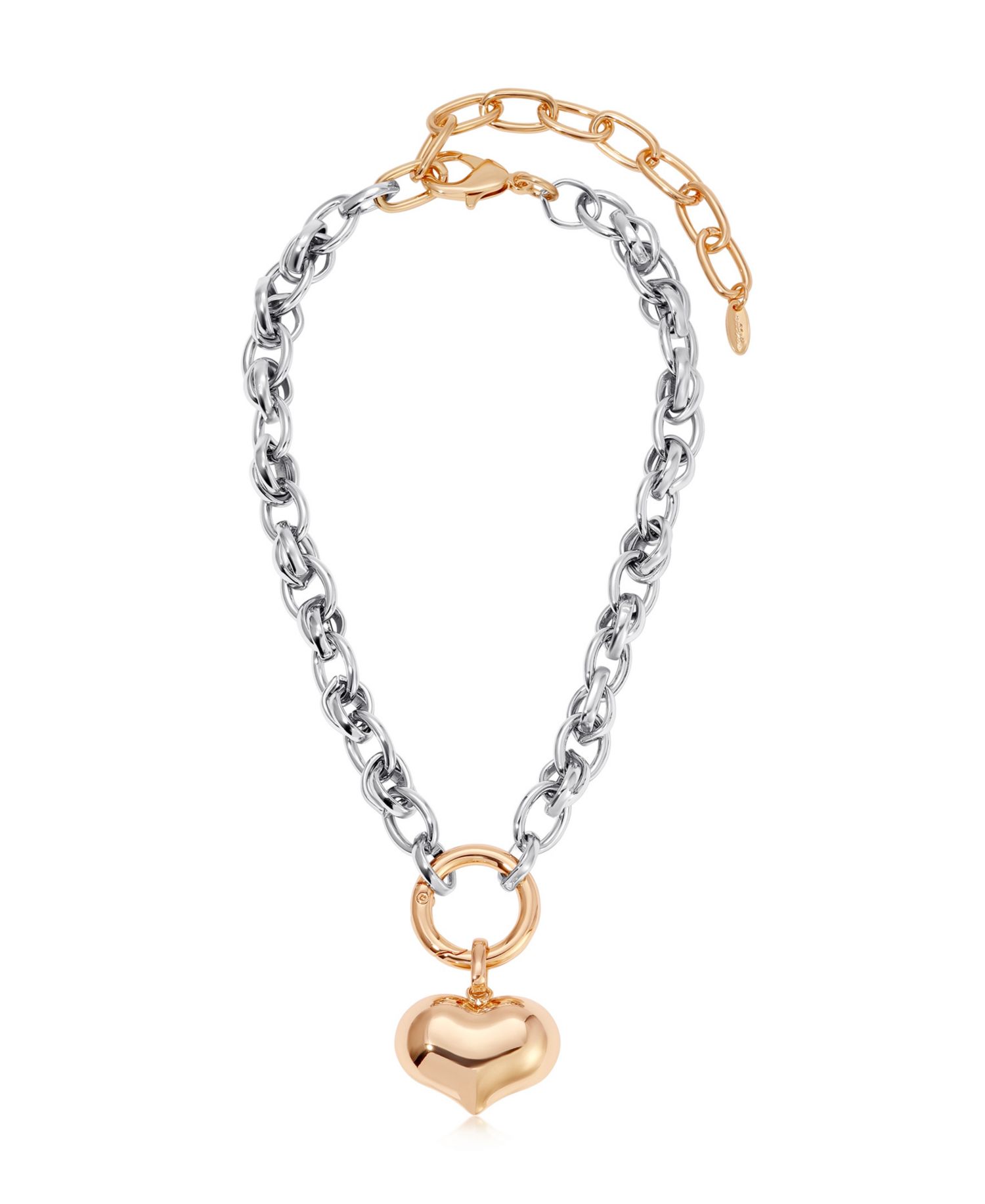 Locked in Mixed Metal Necklace
