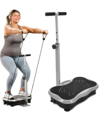 TrimLite Vibration Plate with Handles, Magnetic Acupoints, Bluetooth Speakers, 99 Speed Levels, 9 Presets & Resistance Bands