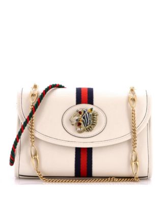 Small Rajah Web Chain Shoulder Bag Leather