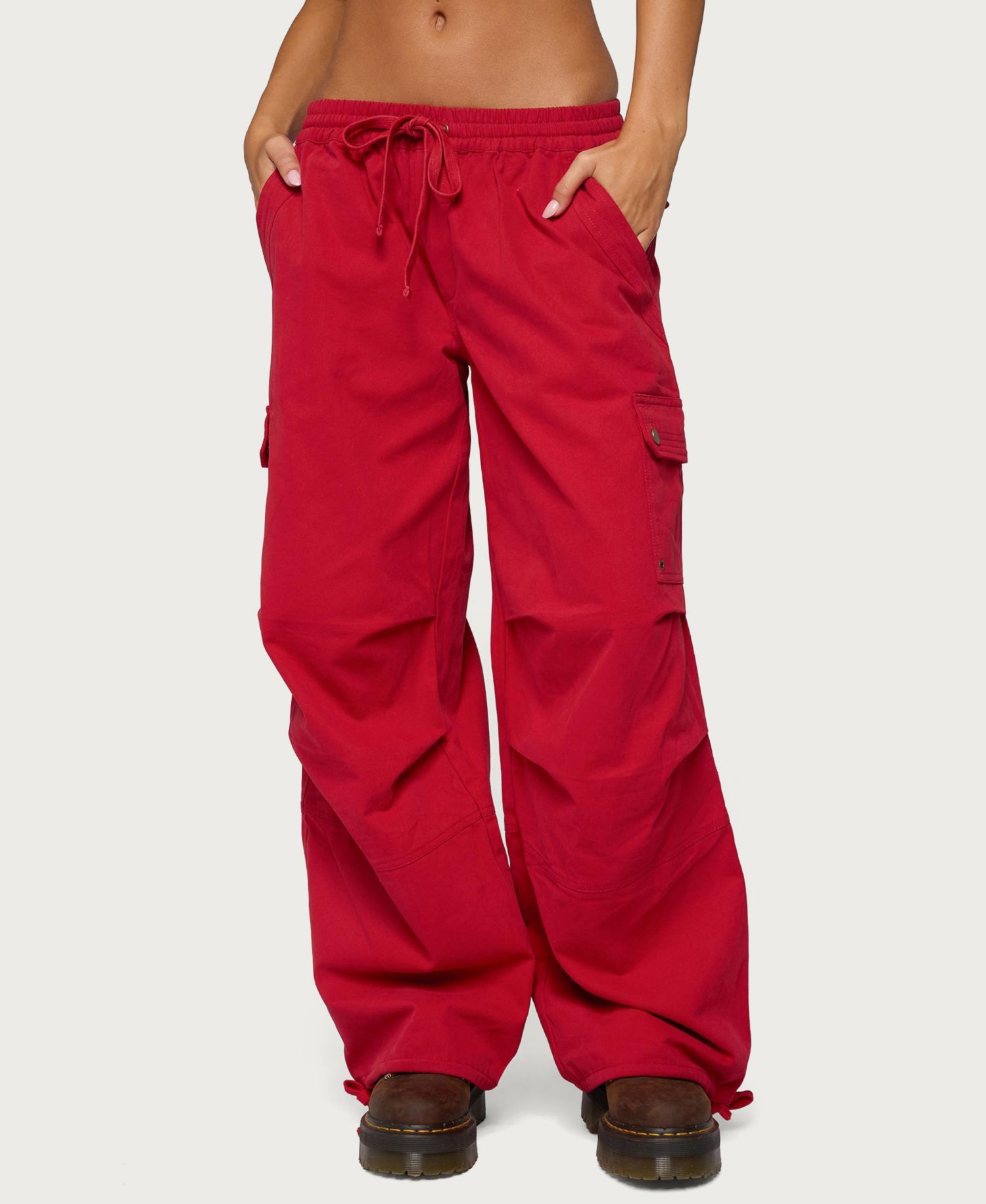 Women's Paskal Cargo Wide-Leg Parachute Pants