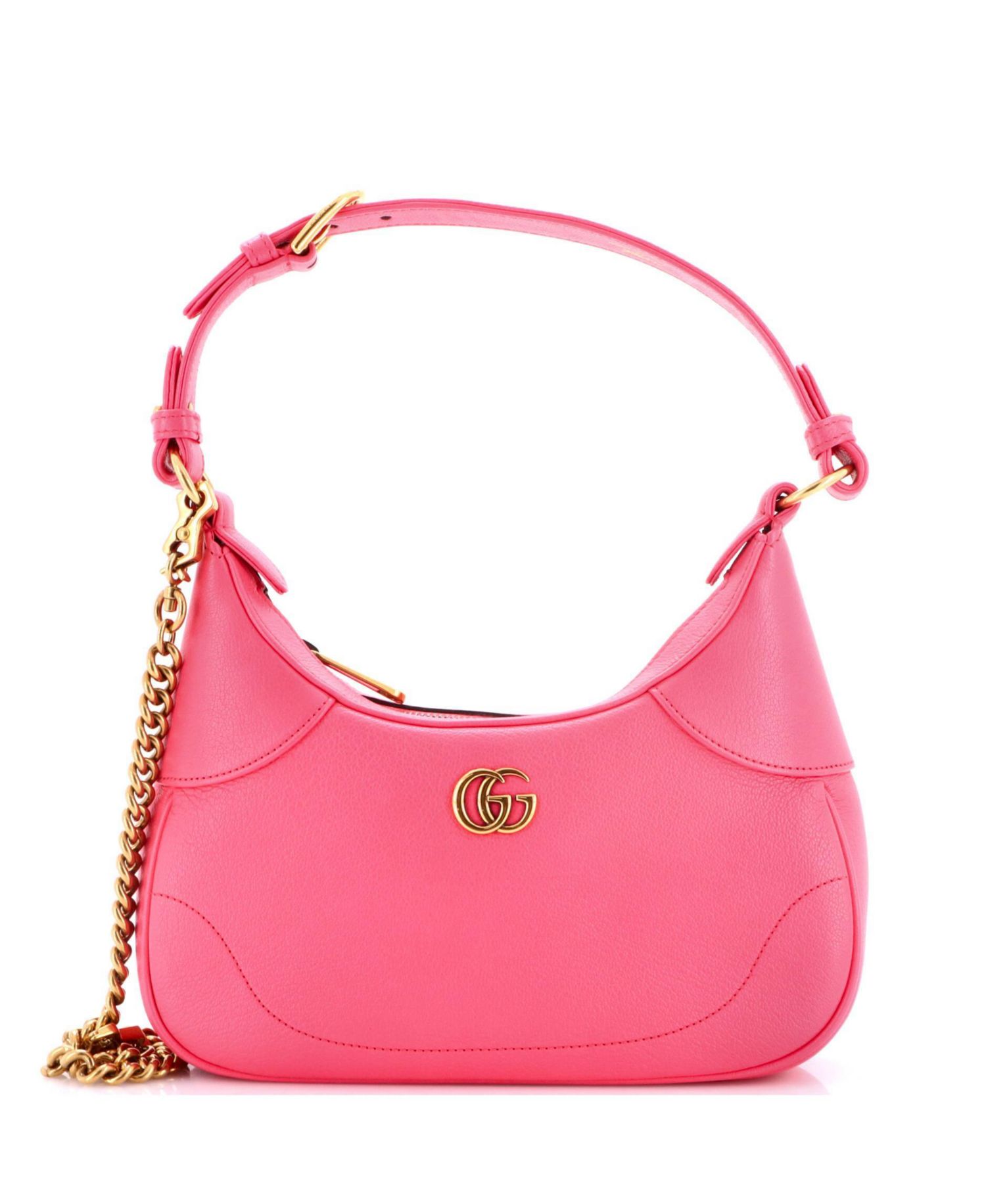 Small Aphrodite Zip Shoulder Bag Leather