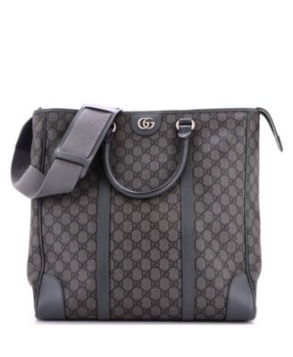 Tall Ophidia Convertible Open Tote GG Coated Canvas