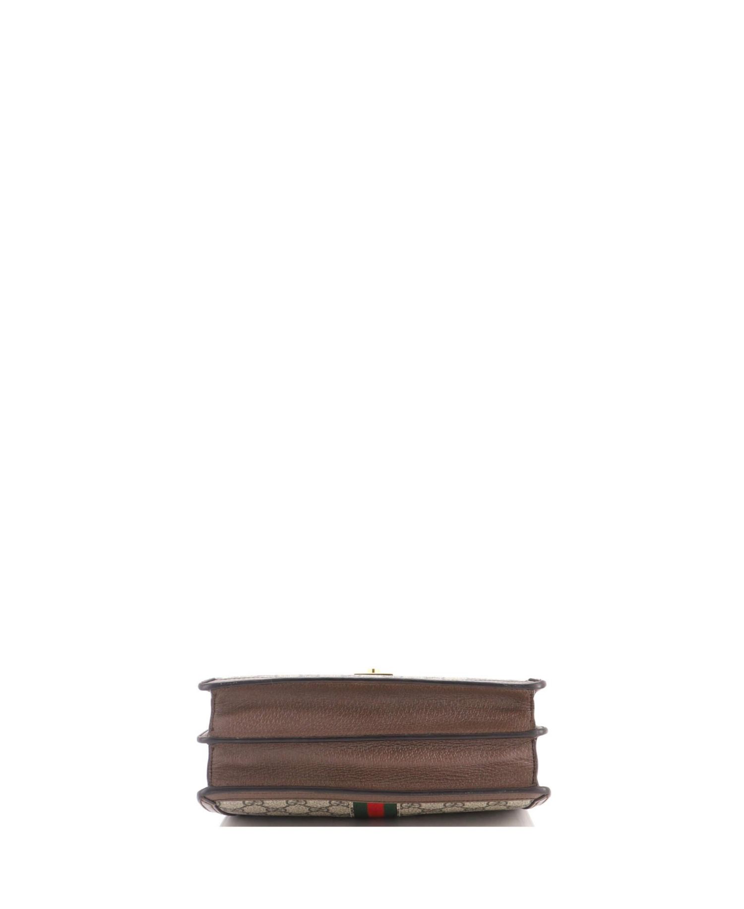 Small Ophidia Flap Top Handle Bag GG Coated Canvas