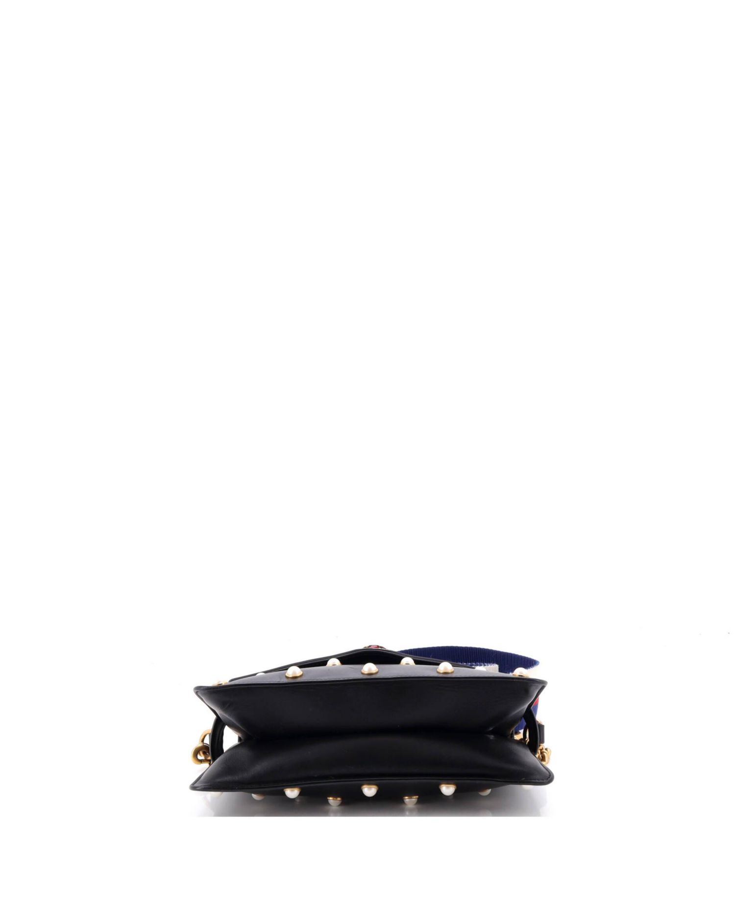 Mini Broadway Pearly Bee Shoulder Bag Embellished Leather