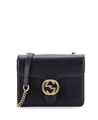 Small Interlocking Shoulder Bag Leather